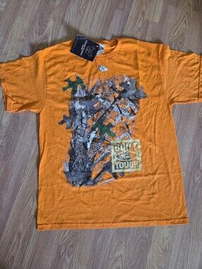 Ford Camo Tshirt M, L, XL, 2XL, 3XL True Timber Camo Built Ford Tough Orange NWT